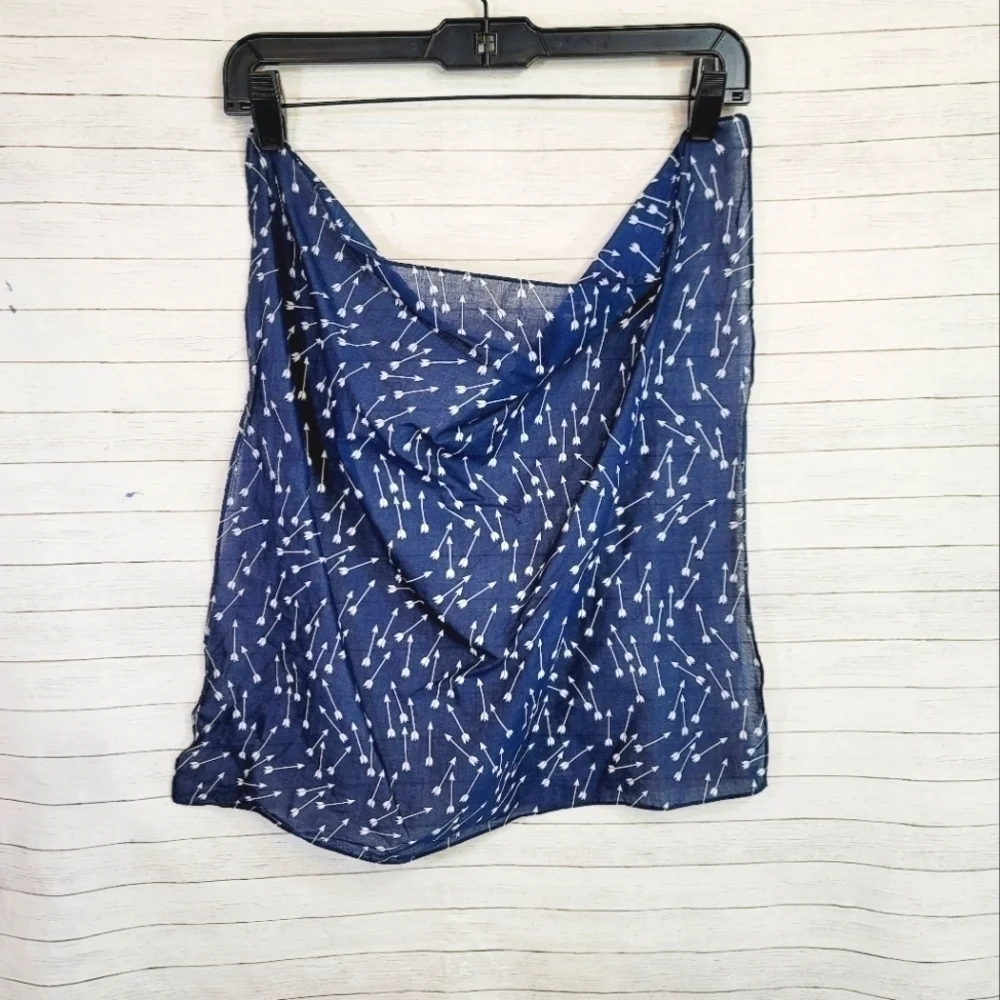 J.CREW WHITE ARROW BLUE SCRAF